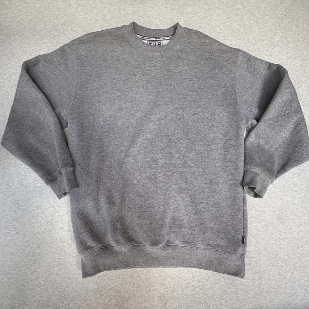 Pro Club Heavy Weight Crewneck Sweatshirt Gray Heather Mens Size L